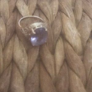 Amethyst 10k gold cocktail ring